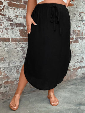 Saia Feminino com bainha curvada - Arienne