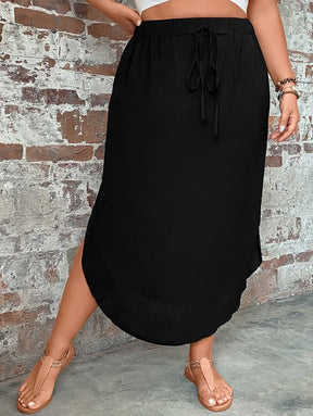 Saia Feminino com bainha curvada - Arienne