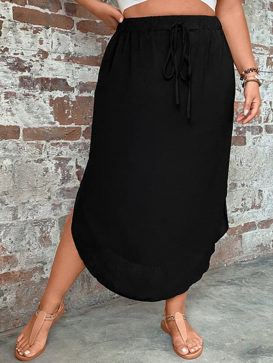 Saia Feminino com bainha curvada - Arienne