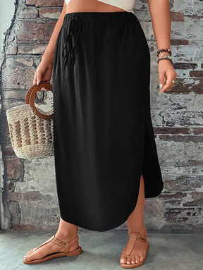 Saia Feminino com bainha curvada - Arienne