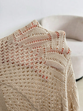 Cardigan Feminina de Praia com Efeito Vazado Nicole