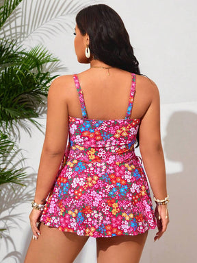 Tankini Feminino Decote em U, Laço Lorraine