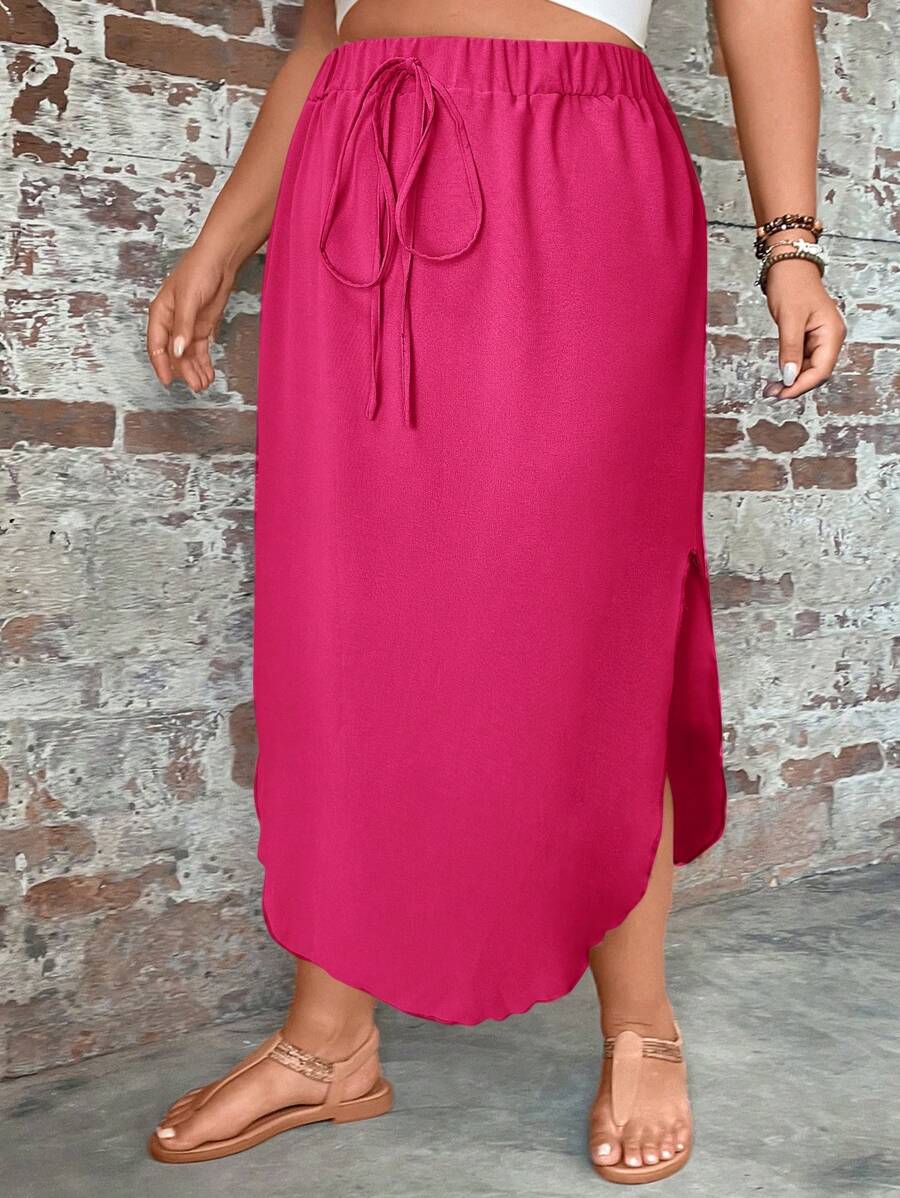 Saia Feminino com bainha curvada - Arienne