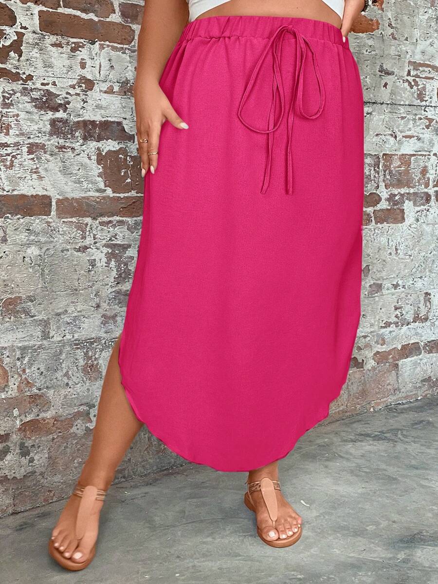 Saia Feminino com bainha curvada - Arienne