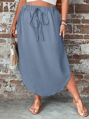 Saia Feminino com bainha curvada - Arienne