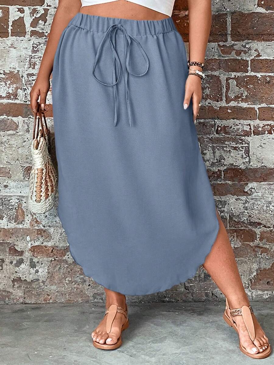 Saia Feminino com bainha curvada - Arienne