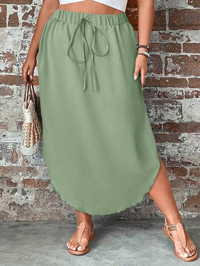 Saia Feminino com bainha curvada - Arienne