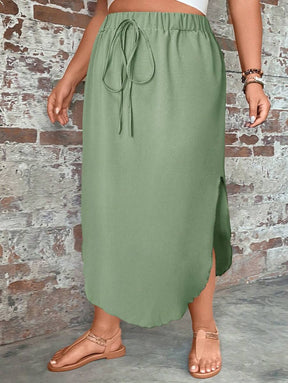 Saia Feminino com bainha curvada - Arienne