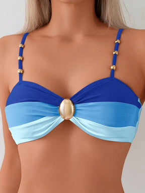 Biquíni Luxo Mediterrâneo com Detalhe Central