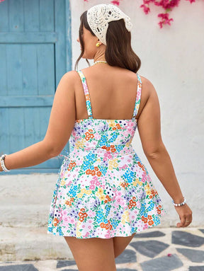 Tankini Feminino Decote em U, Laço Lorraine