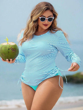 Conjunto de Tankini Feminino 2 peças de Manga Longa Ceila