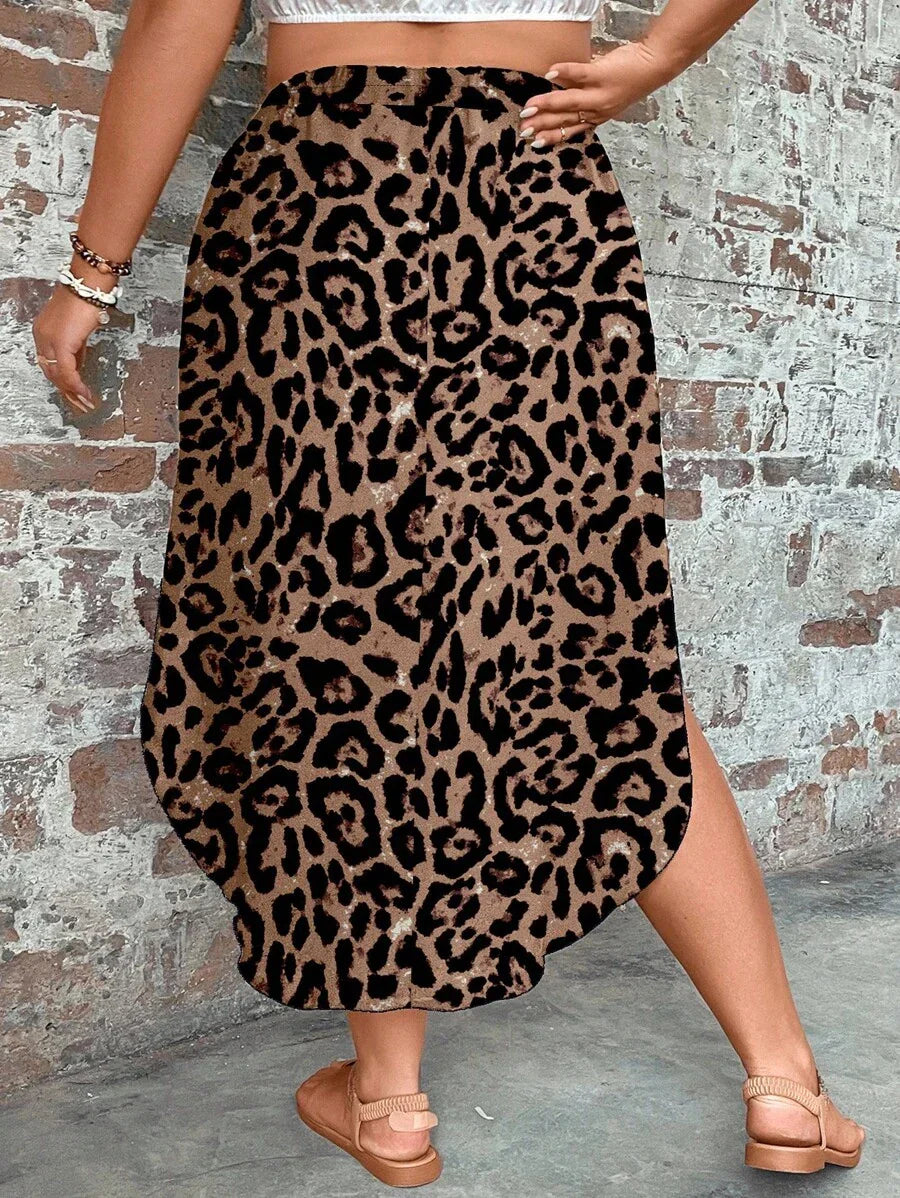 Saia Feminino com bainha curvada - Arienne