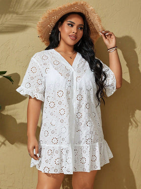 Saída de praia feminina bordada Tatiana