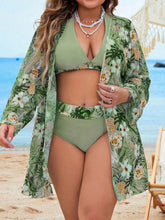 Biquini feminino frente unica e cintura alta com saída de praia Sol