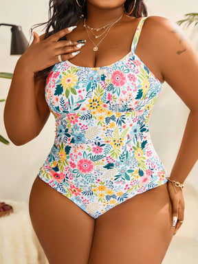 Maiô feminino com estampa floral