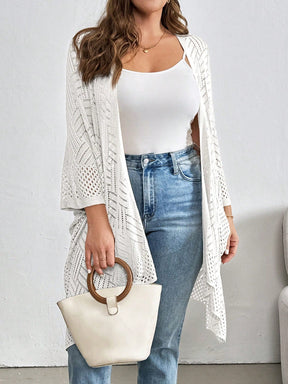 Cardigan Feminina de Praia com Efeito Vazado Nicole