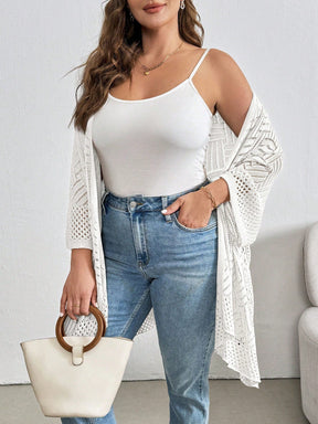 Cardigan Feminina de Praia com Efeito Vazado Nicole